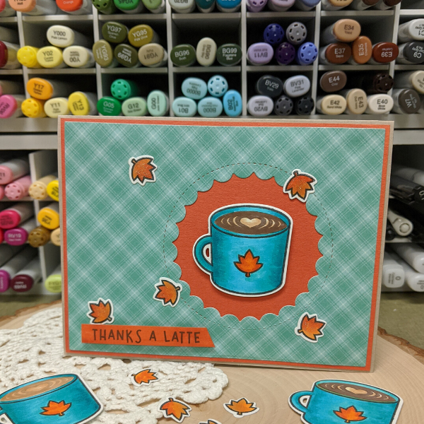 Thanks A Latte! Pumpkin Spice Season Card by Joan