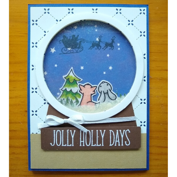 Snowglobe Shaker Card by Lena