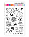 Stampendous - Hugs Collection - Clear Stamps - Bear Hugs Faces and Sentiments