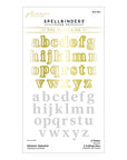 Spellbinders - Sealed for Summer Collection - Glimmer Hot Foil Plate & Die Set - Glimmer Alphabet