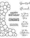 Spellbinders - It’s My Party - Clear Stamps - Party Balloon Garland