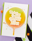 Spellbinders - It’s My Party Too - Glimmer Hot Foil Plate & Die Set - Glimmering All About You