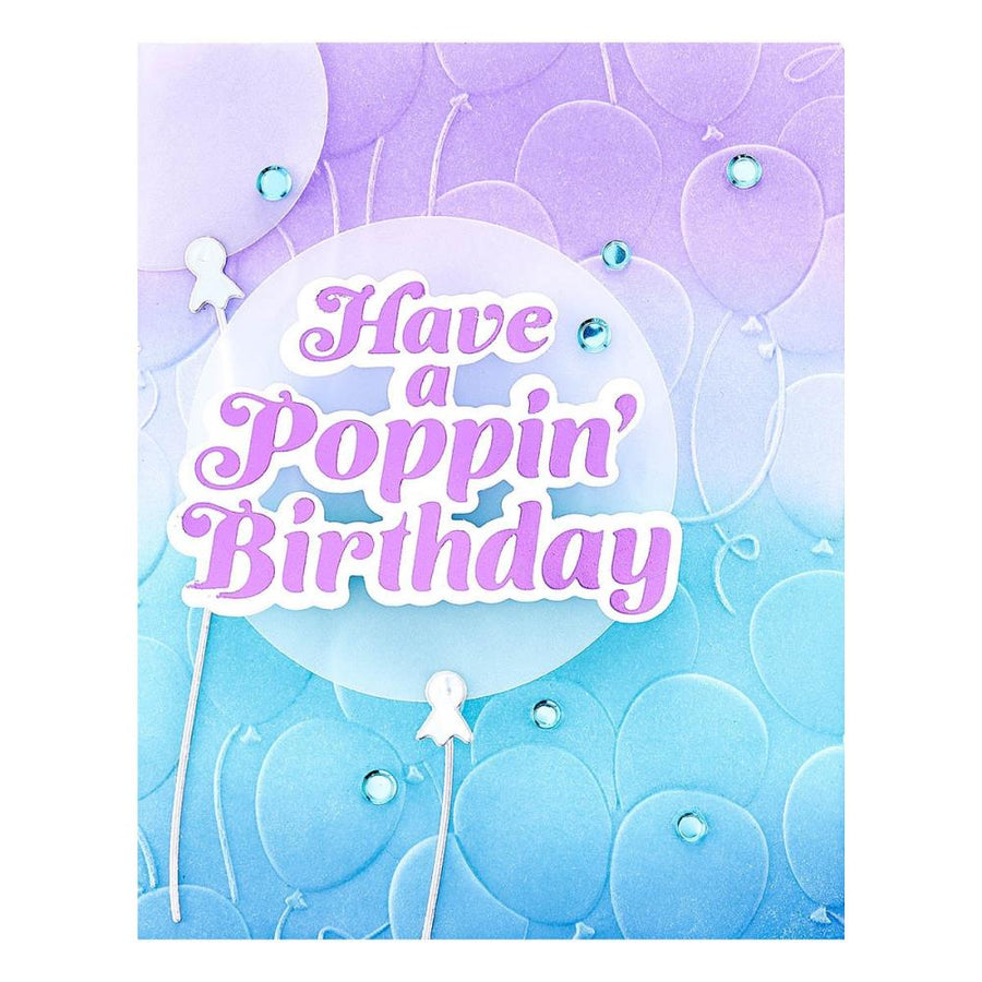 Spellbinders - It’s My Party Too - 3D Embossing Folder - Floating Balloons
