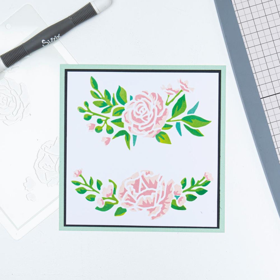 Sizzix - Stencils - Layered Floral Borders