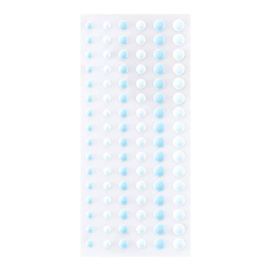Spellbinders - Card Shoppe Essentials - Enamel Dots - Dimensional Two Tone Blue