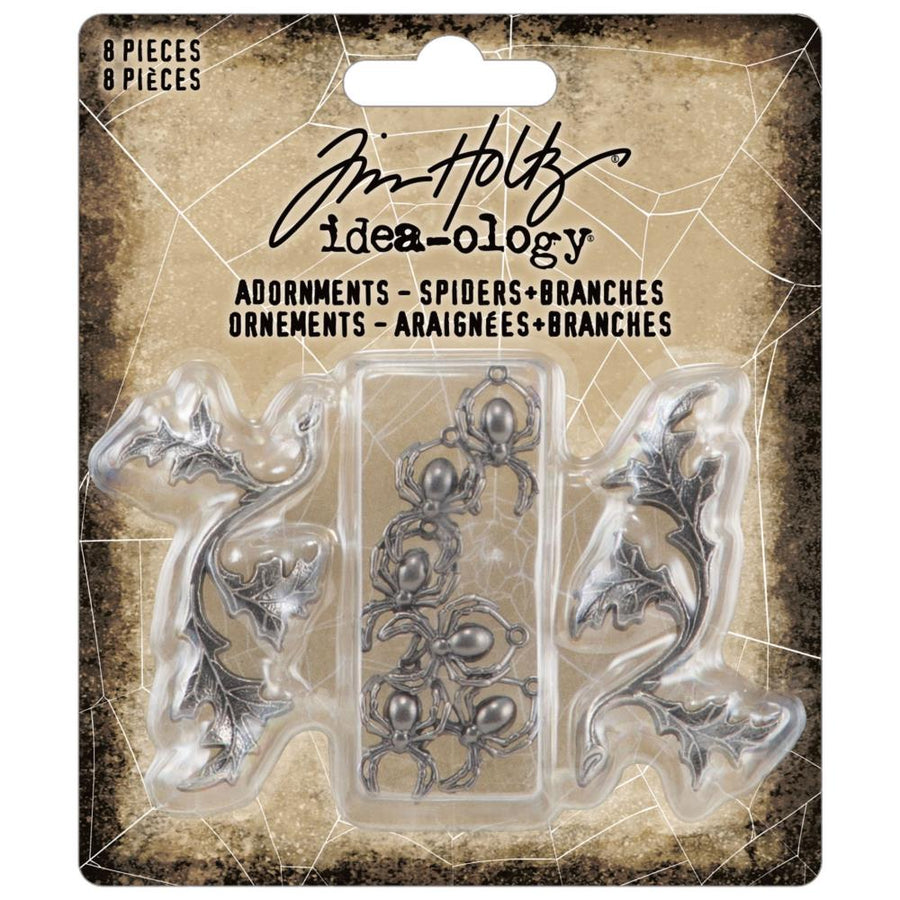 Tim Holtz Idea-Ology - Halloween - Adornments Spiders and Branches
