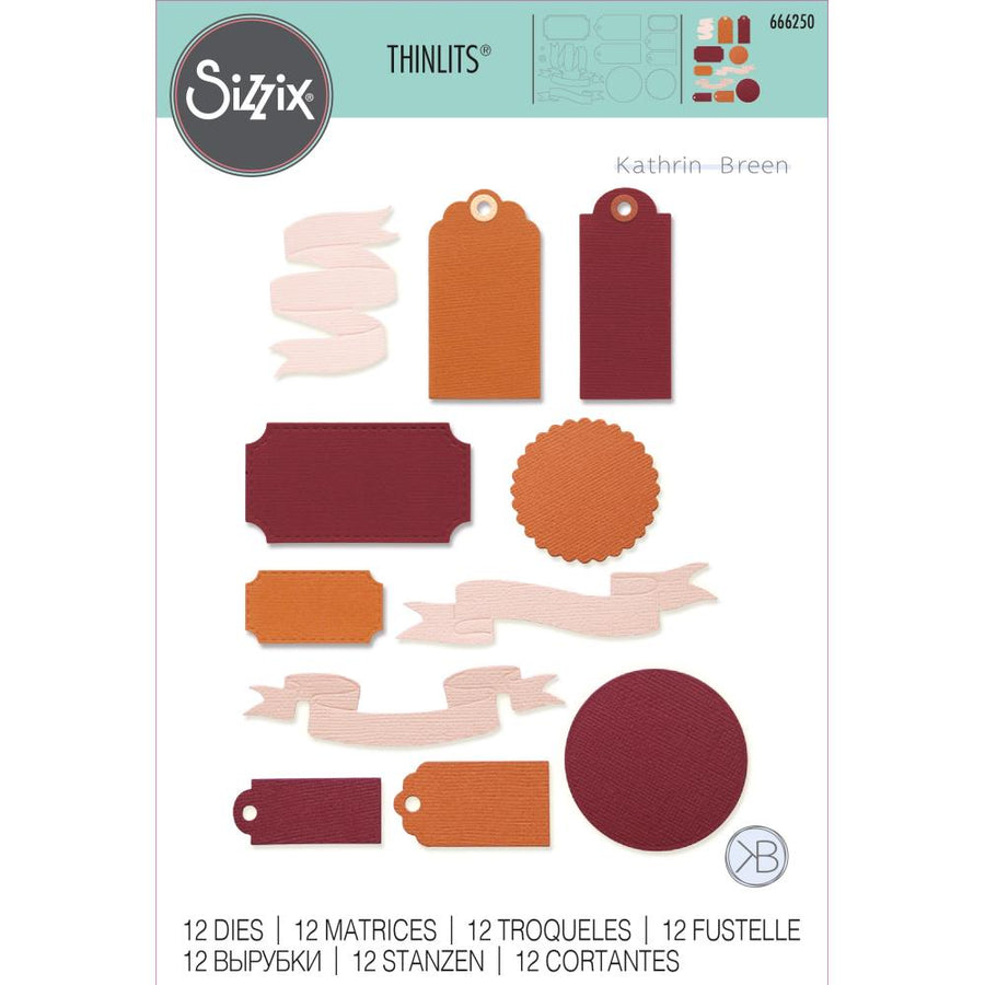 Sizzix - Thinlits Dies - Vintage Tags & Banners