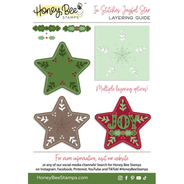 Honey Bee Stamps - In Stitches: Joyful Star - Honey Cuts Stand-Alone Dies