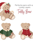Honey Bee Stamps - Lovely Layers: Teddy Bear Holiday Add-On - Honey Cuts Stand-Alone Dies