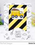 Pretty Pink Posh - Clear Stamps - Construction Trucks