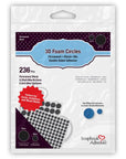 3L - Scrapbook Adhesives - 3D Foam Circles - Black - Mix-ScrapbookPal
