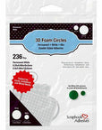 3L - Scrapbook Adhesives - 3D Foam Circles - White Mix-ScrapbookPal