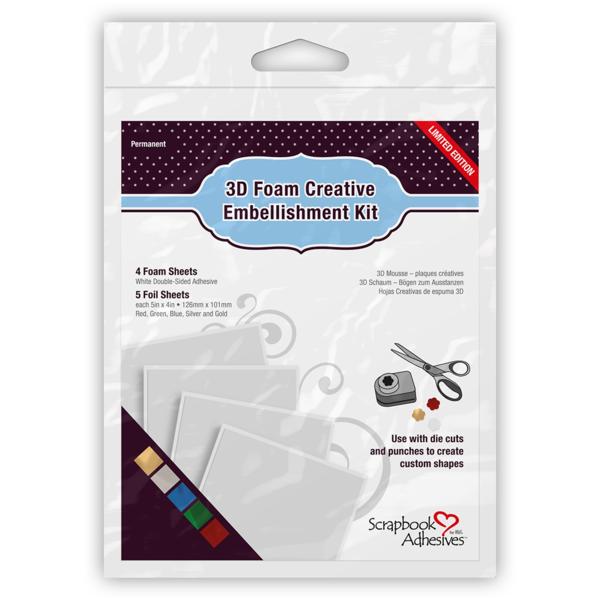 3L - Scrapbook Adhesives - 3D Foam Creative Embellishment Kit-ScrapbookPal