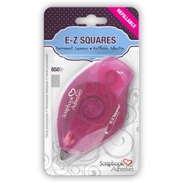 3L - Scrapbook Adhesives - E-Z Squares Refillable Dispenser - Permanent-ScrapbookPal