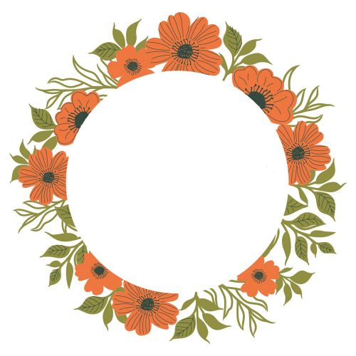Sizzix - Clear Stamps - Layered Botanic Wreath