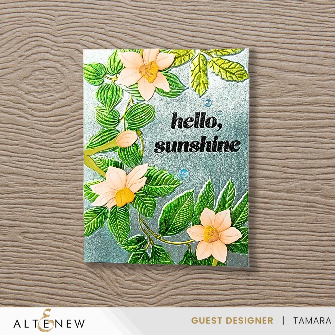 Altenew - 3D Embossing Folder - Arched Foliage-ScrapbookPal