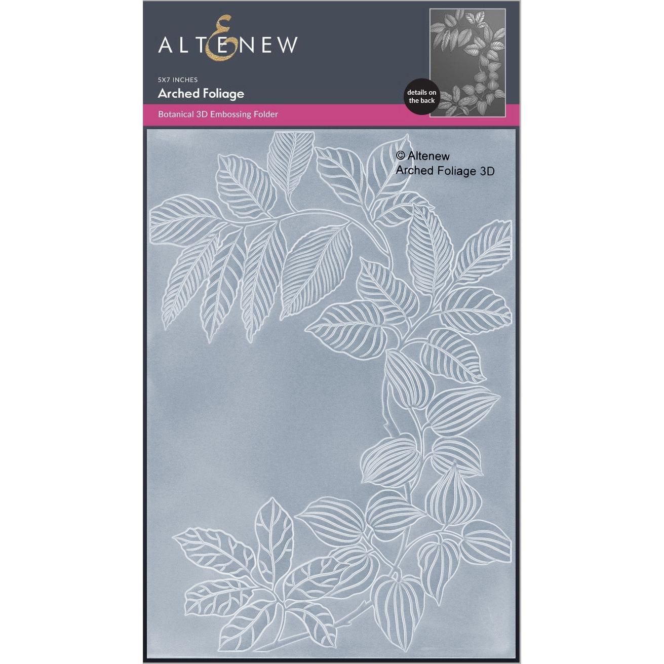 Altenew - 3D Embossing Folder - Arched Foliage-ScrapbookPal