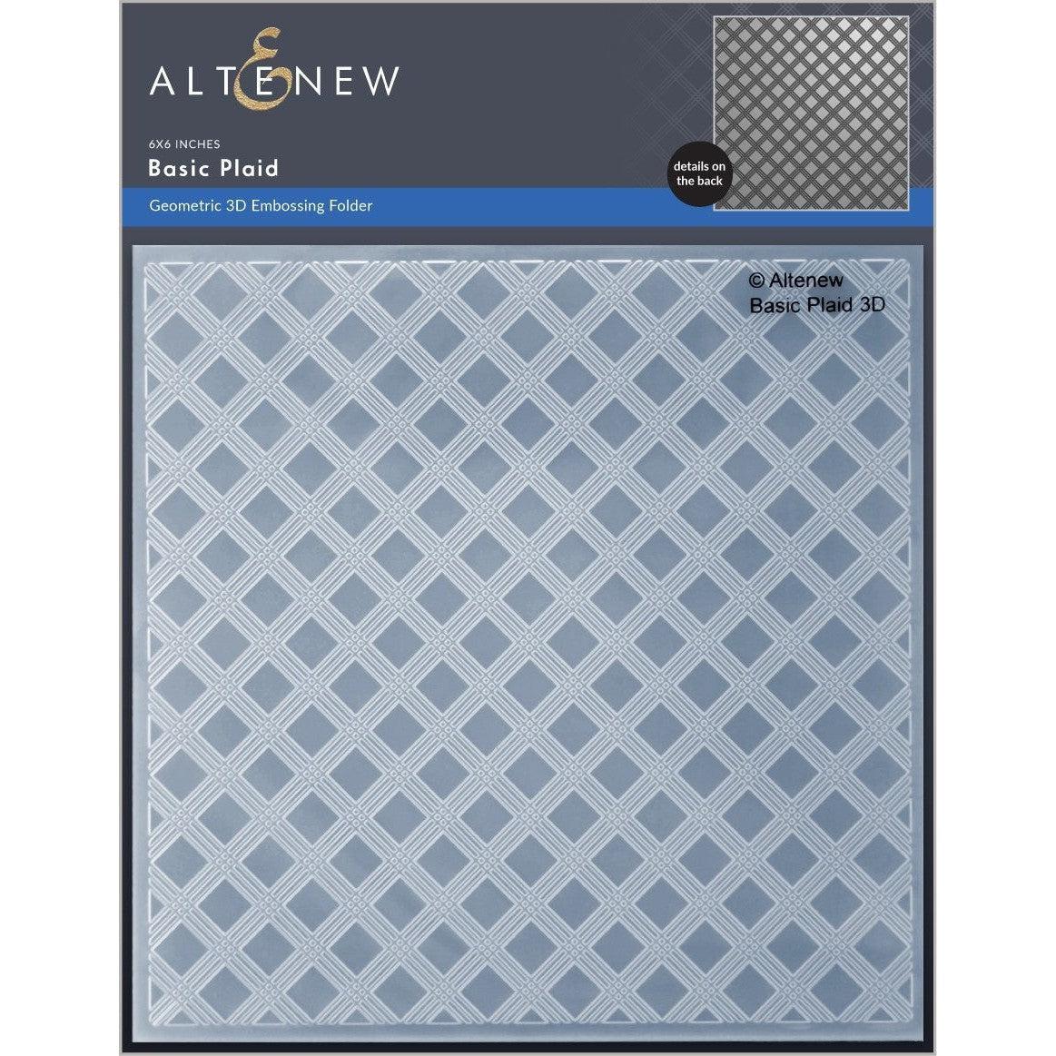 Altenew - 3D Embossing Folder - Basic Plaid-ScrapbookPal