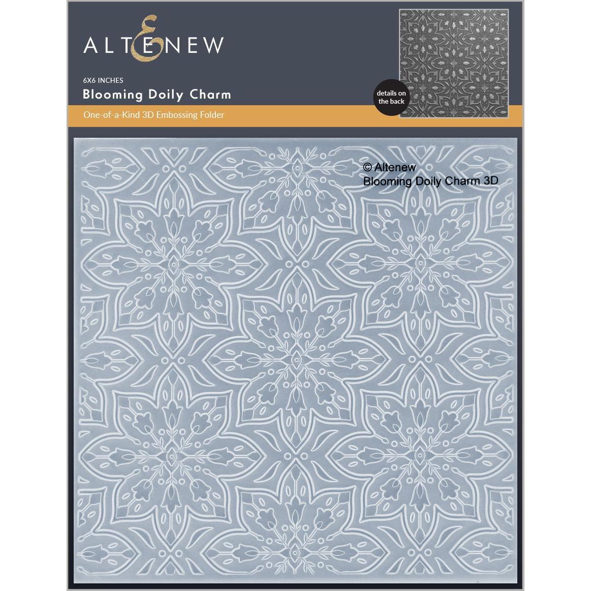 Altenew - 3D Embossing Folder - Blooming Doily Charm-ScrapbookPal