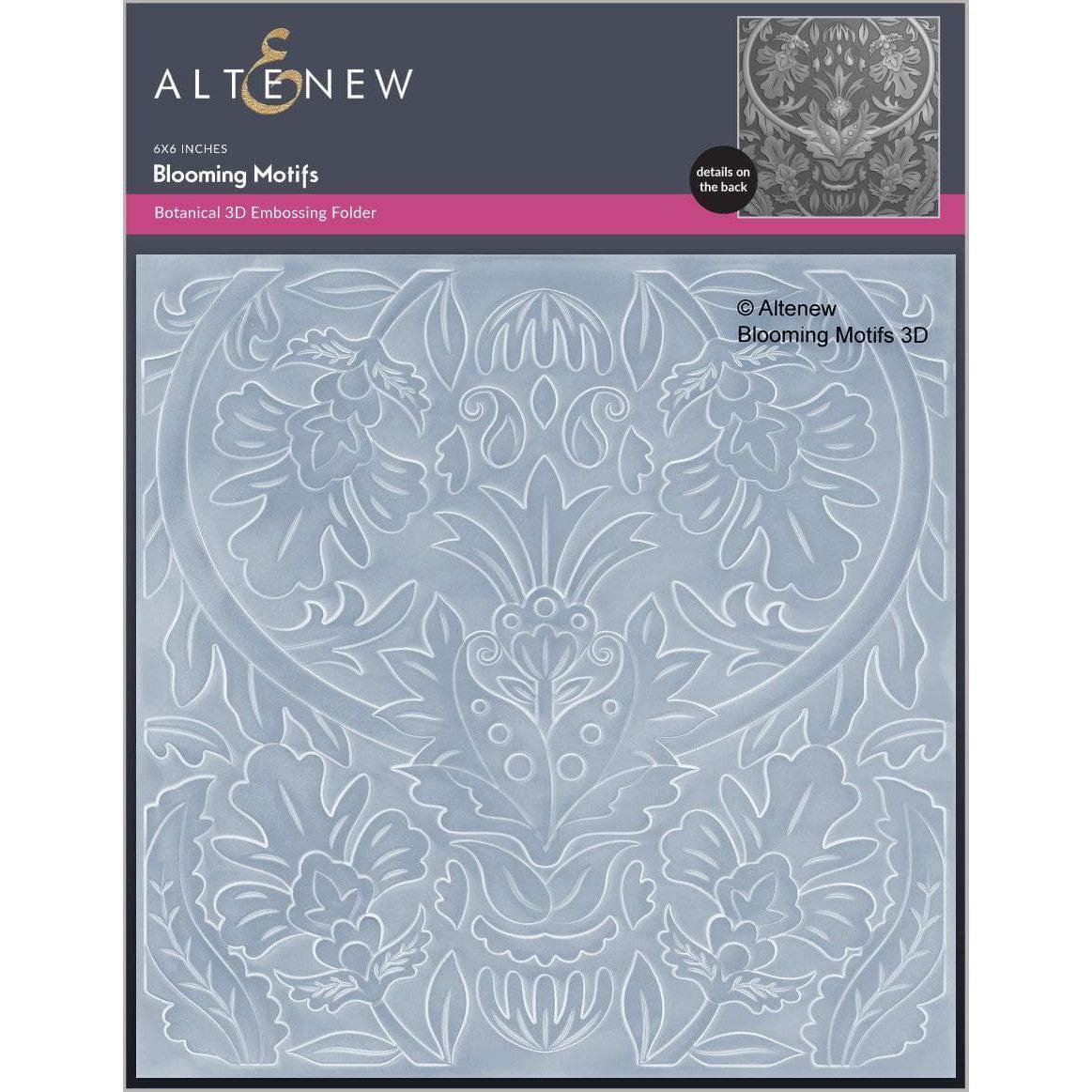 File Emboss Altenew - 3D Embossing Folder - Blooming Motifs – ScrapbookPal