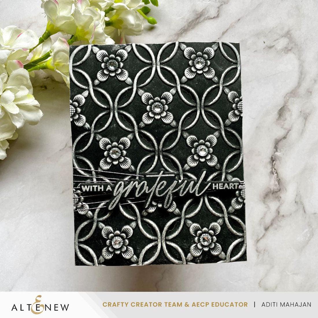 Altenew - 3D Embossing Folder - Botanical Rails-ScrapbookPal