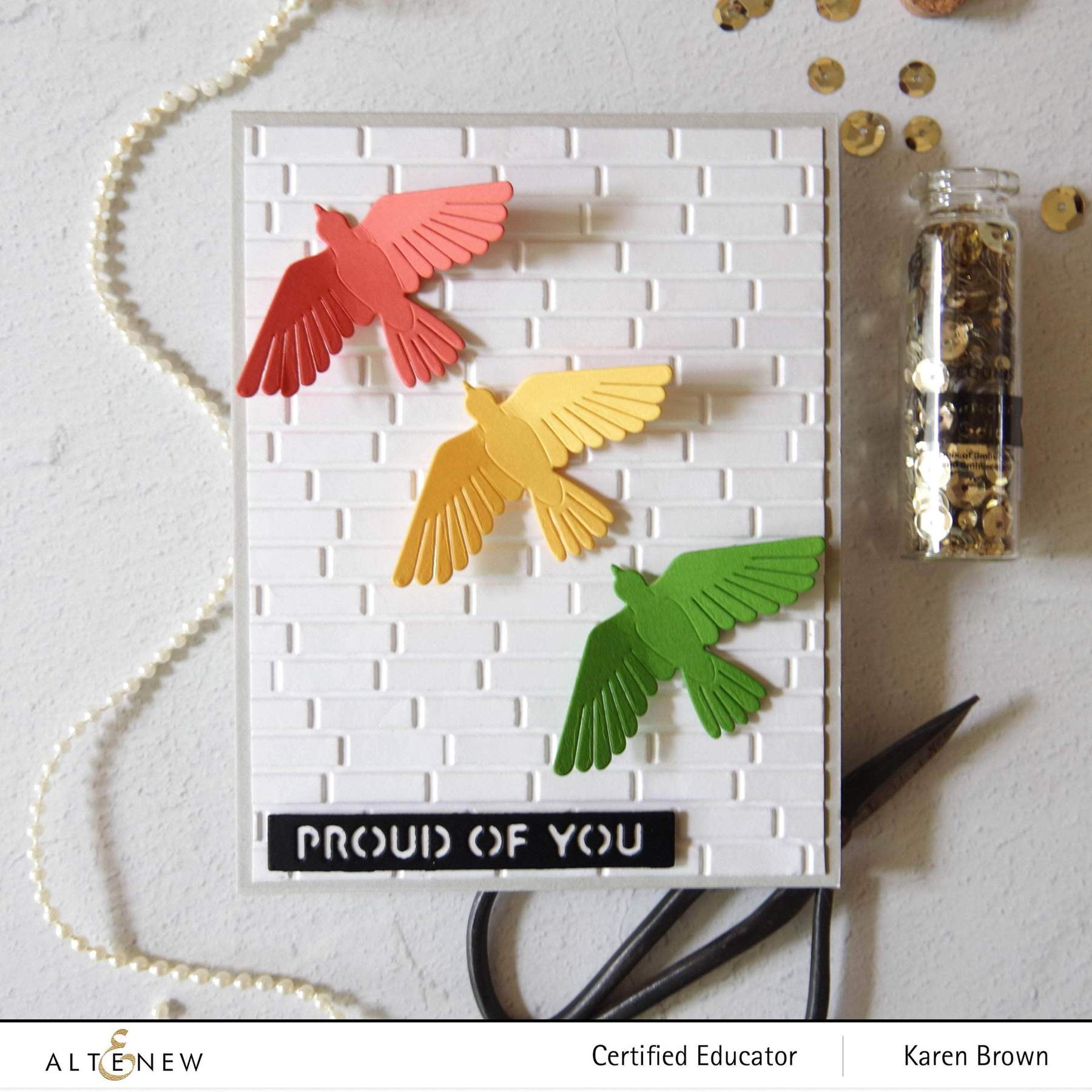 Altenew - 3D Embossing Folder - Brick Wall-ScrapbookPal