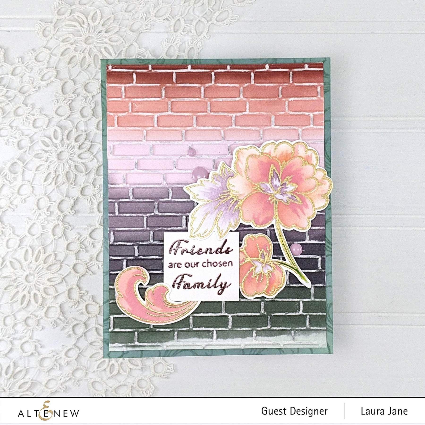 Altenew - 3D Embossing Folder - Brick Wall-ScrapbookPal