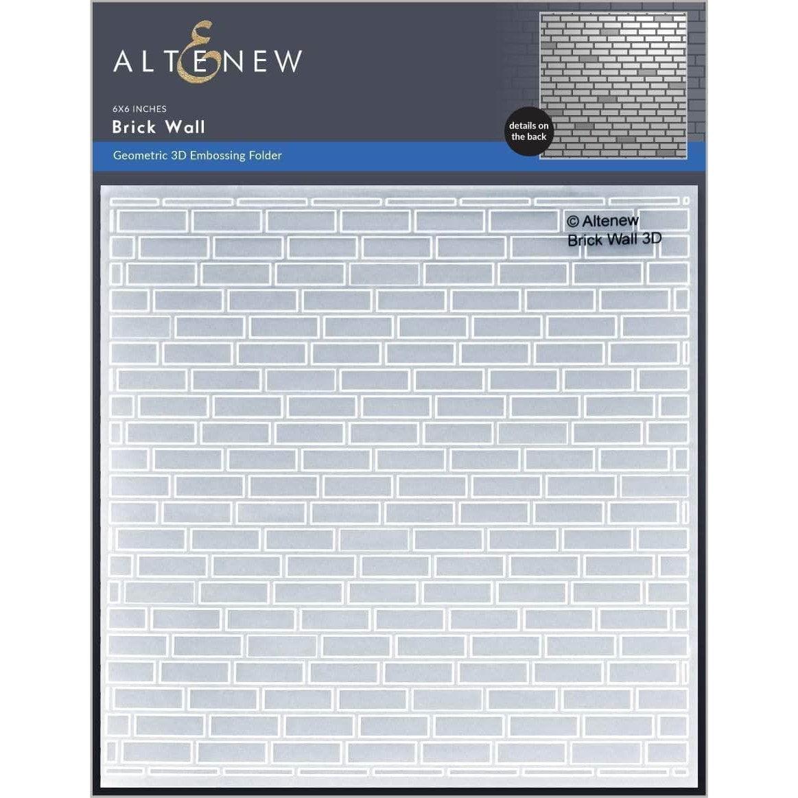 Altenew - 3D Embossing Folder - Brick Wall-ScrapbookPal