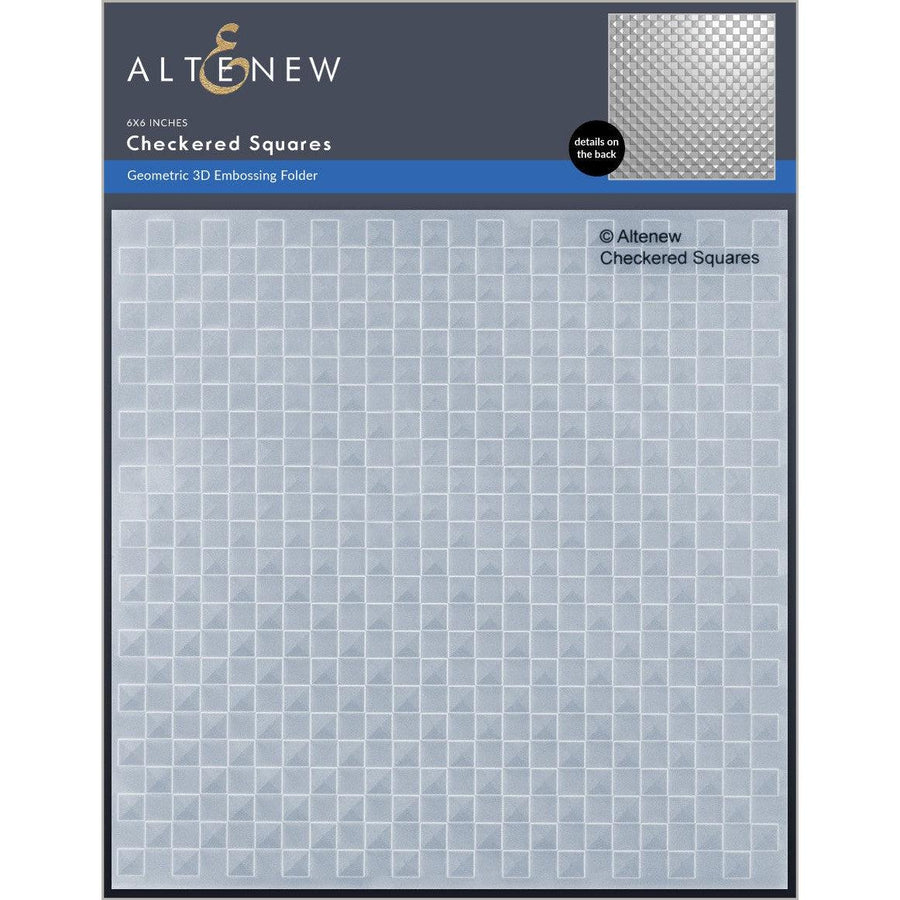 Altenew - 3D Embossing Folder - Checkered Squares-ScrapbookPal