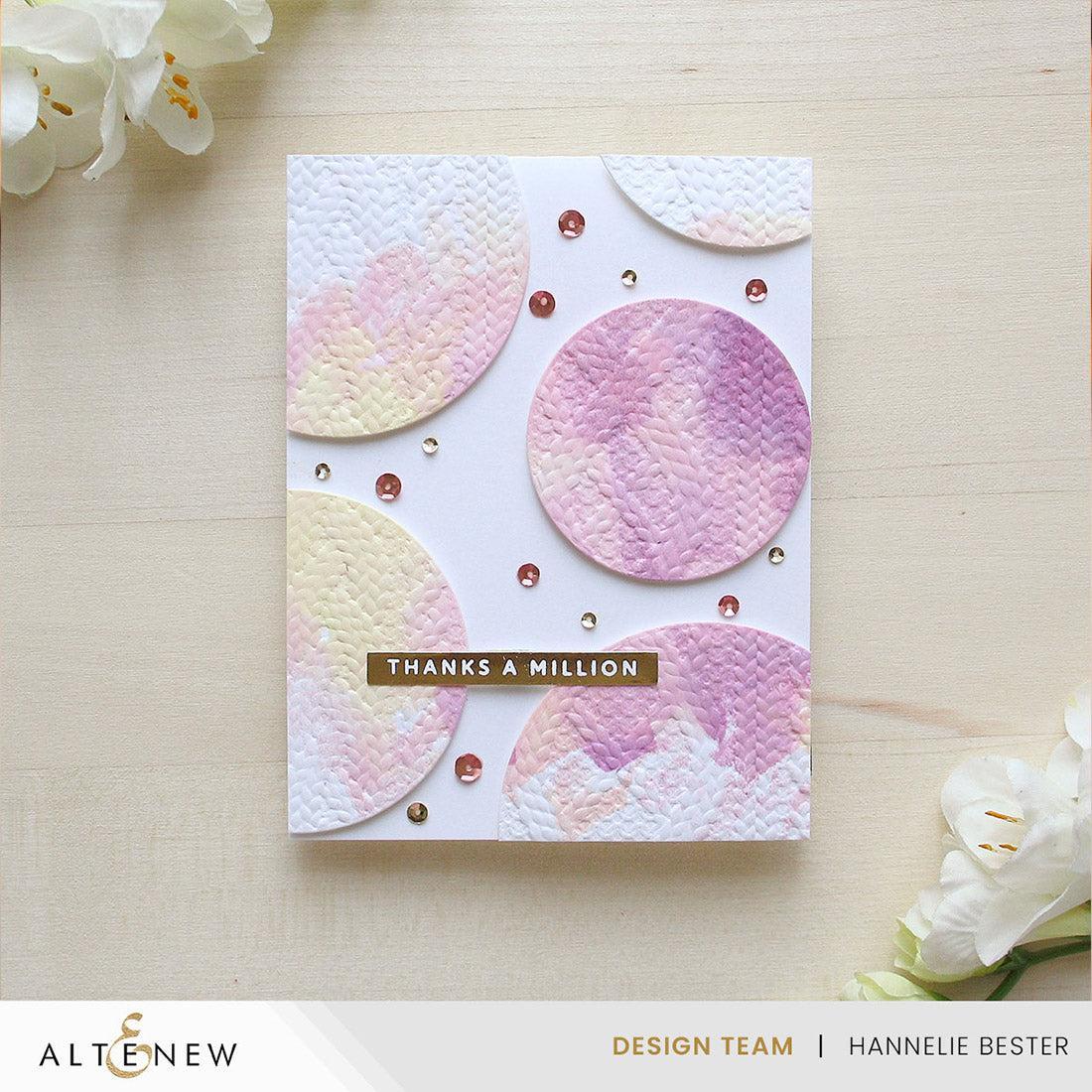 Altenew - 3D Embossing Folder - Cozy Sweater-ScrapbookPal