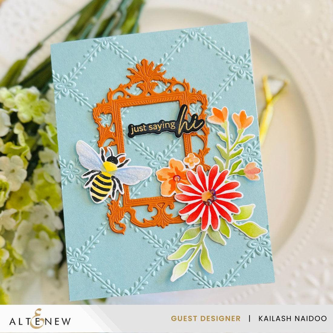 Altenew - 3D Embossing Folder - Crisscross Blooms-ScrapbookPal