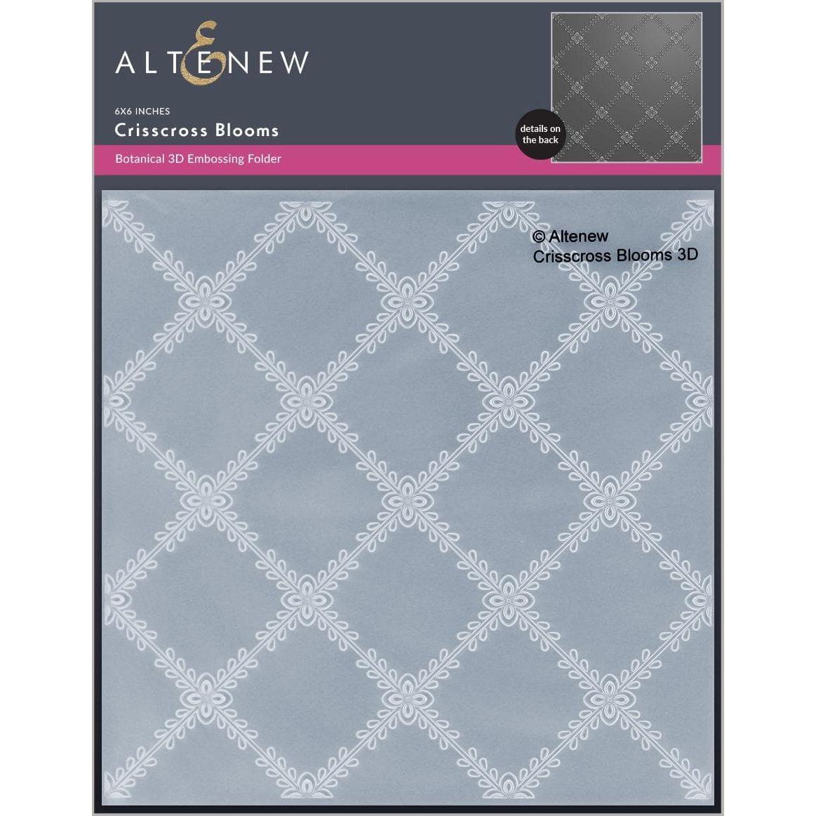 Altenew - 3D Embossing Folder - Crisscross Blooms-ScrapbookPal