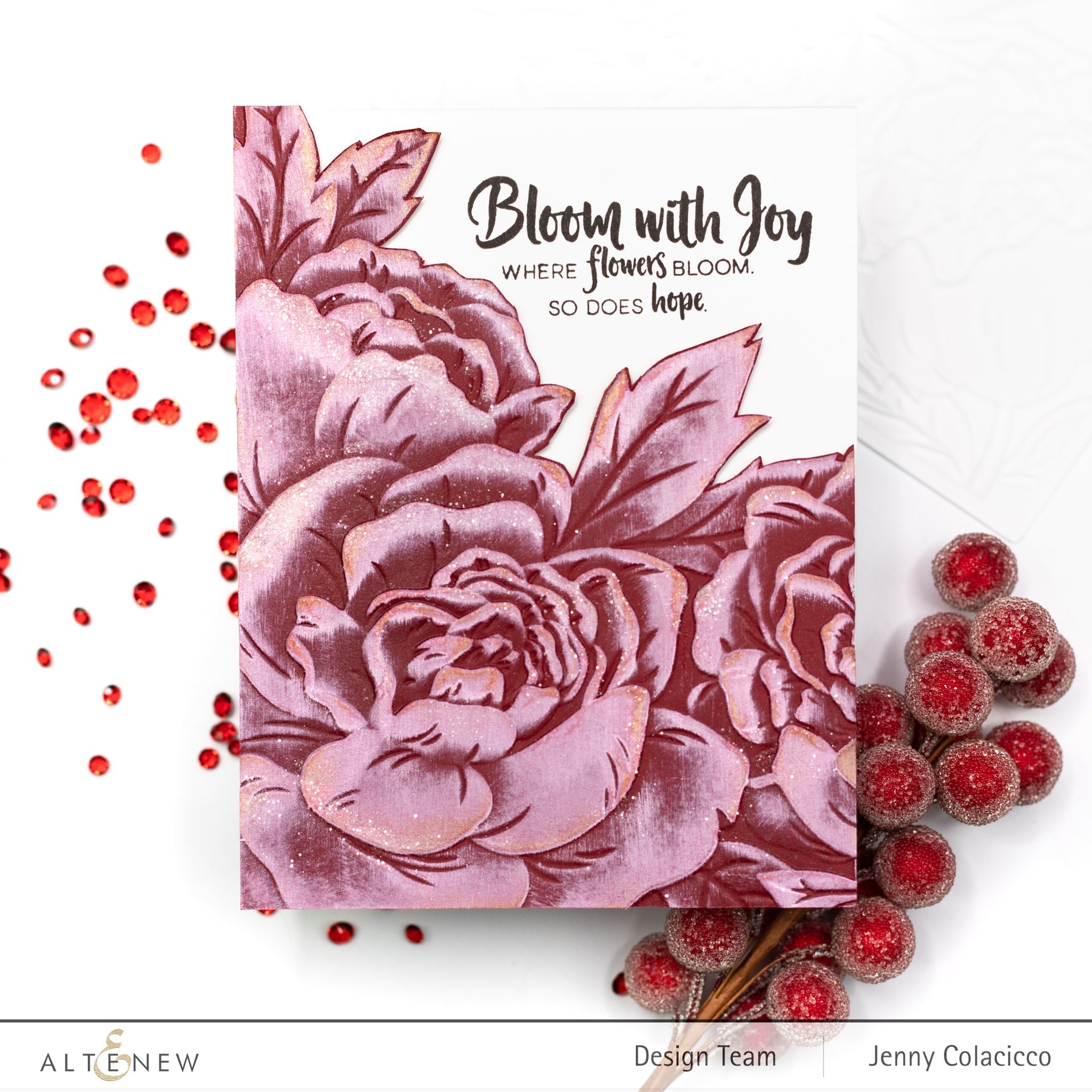 Altenew - 3D Embossing Folder - Cupped Blossoms-ScrapbookPal