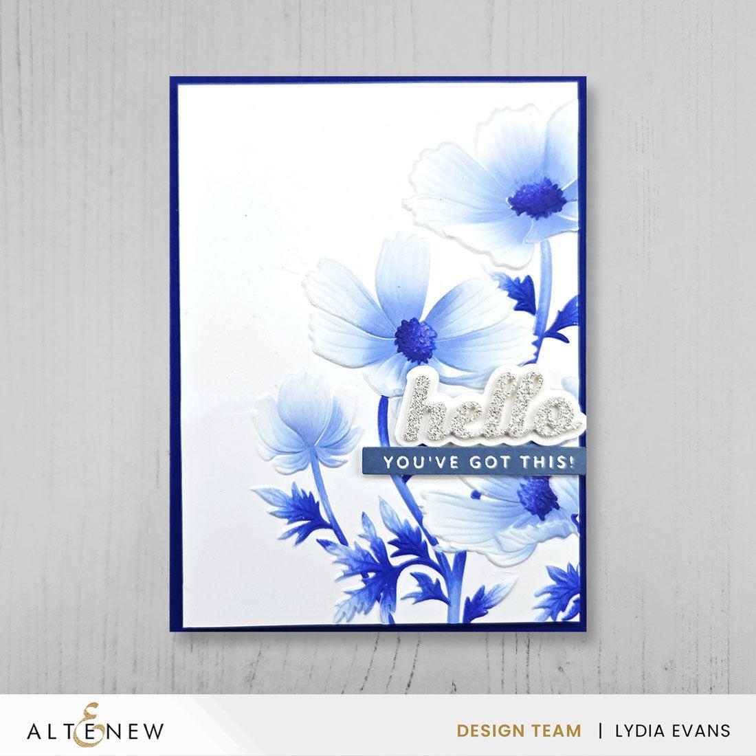 Altenew - 3D Embossing Folder - Dancing Cosmos-ScrapbookPal