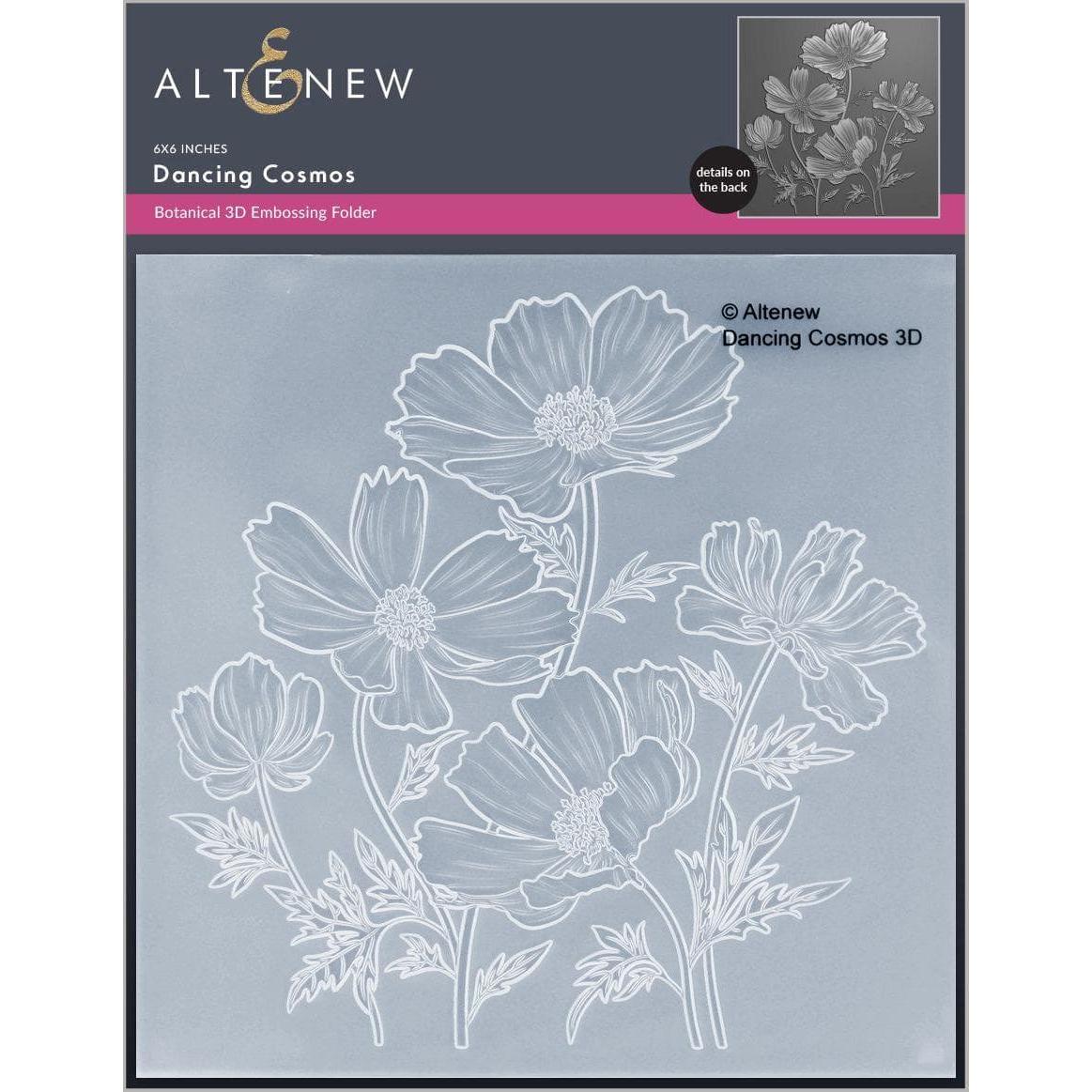 Altenew - 3D Embossing Folder - Dancing Cosmos-ScrapbookPal