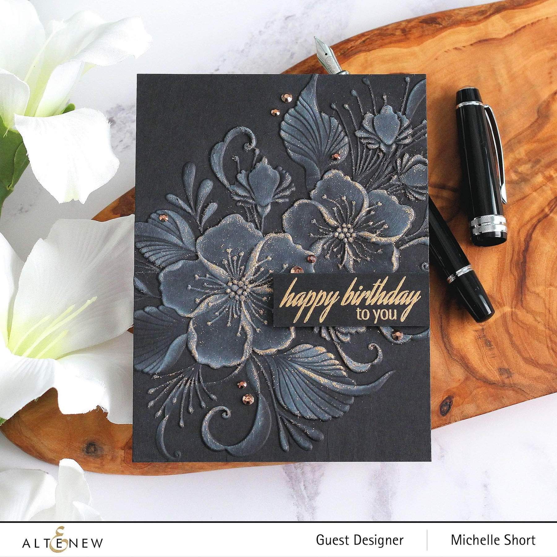 Altenew - 3D Embossing Folder - Decorative Florals-ScrapbookPal