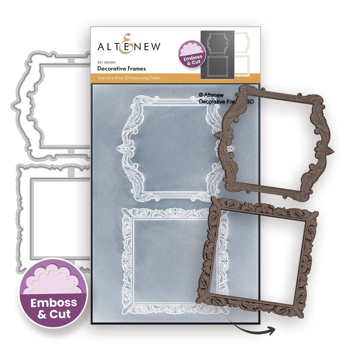 Altenew - 3D Embossing Folder &amp; Dies - Decorative Frames-ScrapbookPal