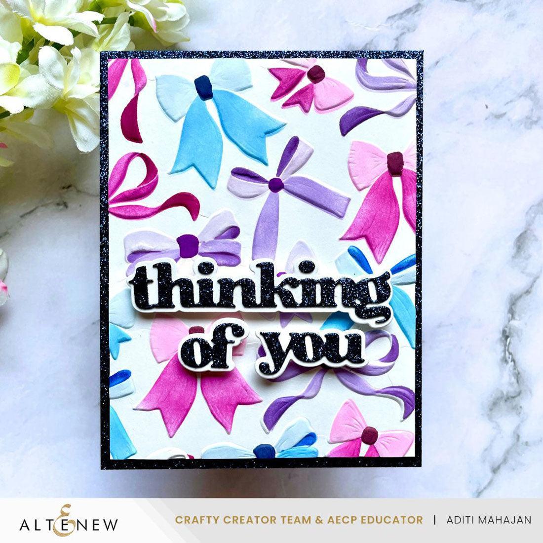 Altenew - 3D Embossing Folder - Elegant Bows-ScrapbookPal