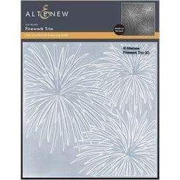 Altenew - 3D Embossing Folder - Firework Trio-ScrapbookPal