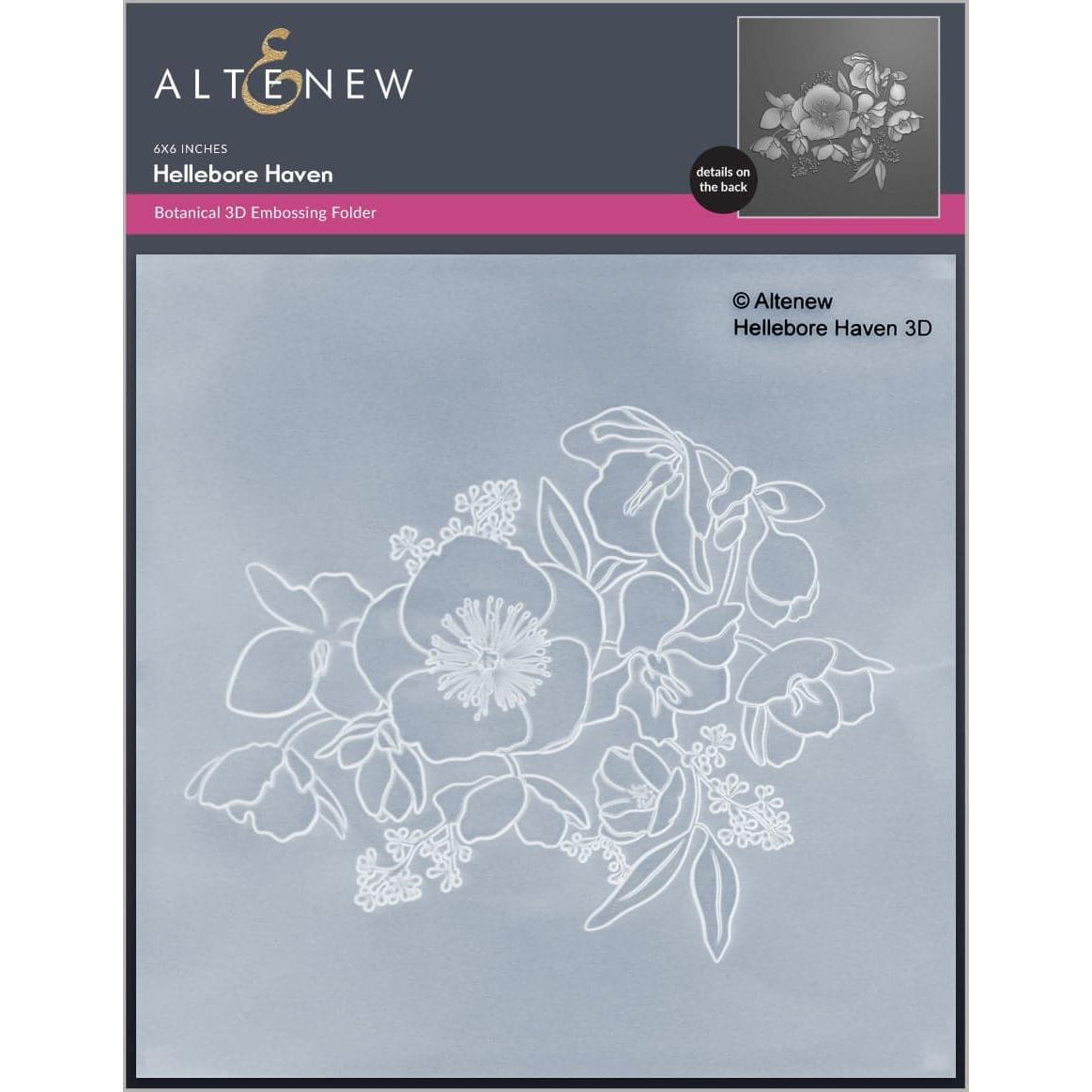 Altenew - 3D Embossing Folder - Hellebore Haven-ScrapbookPal