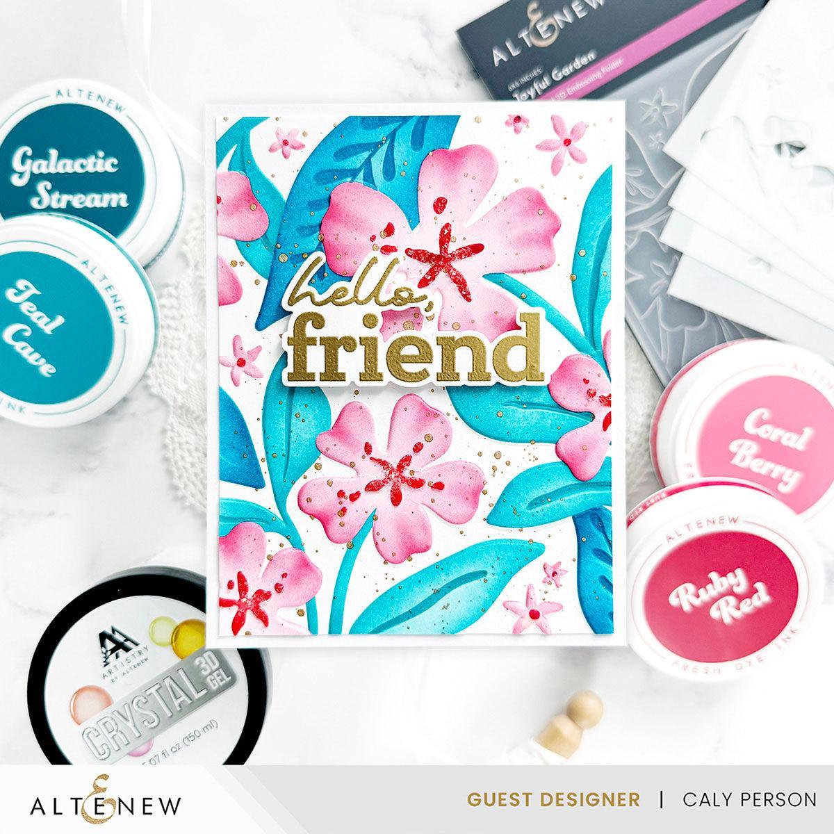 Altenew - 3D Embossing Folder - Joyful Garden-ScrapbookPal