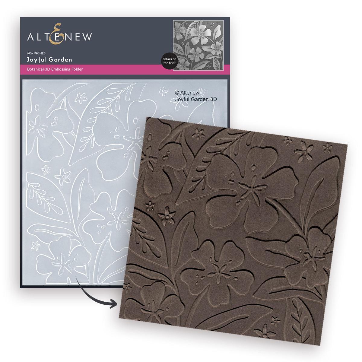 Altenew - 3D Embossing Folder - Joyful Garden-ScrapbookPal