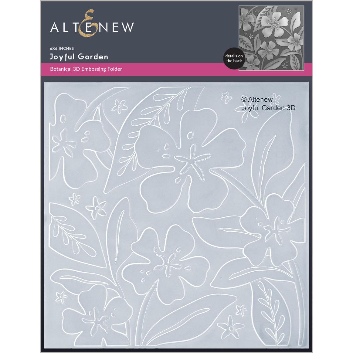 Altenew - 3D Embossing Folder - Joyful Garden-ScrapbookPal