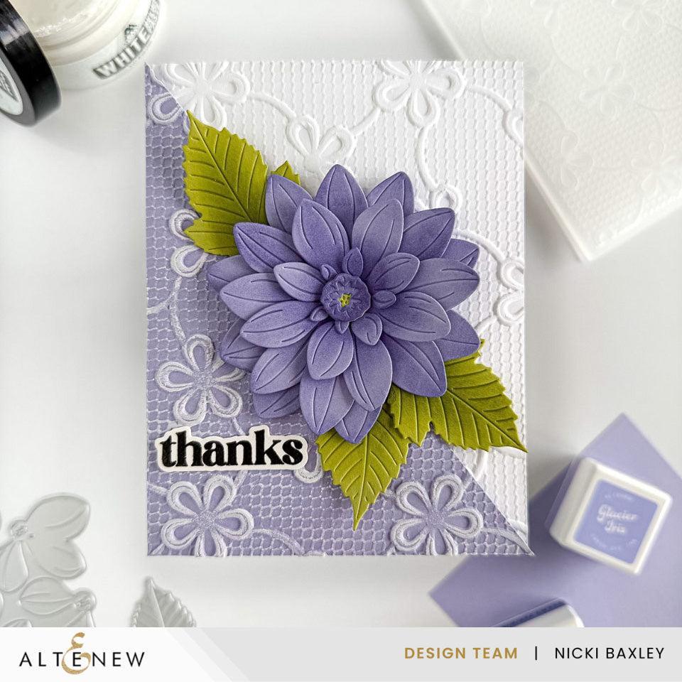 Altenew - 3D Embossing Folder - Lace Topped Petals-ScrapbookPal