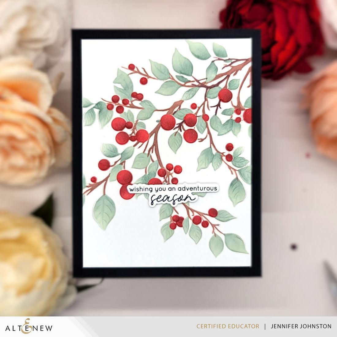 Altenew - 3D Embossing Folder - Lush Berry Branch-ScrapbookPal