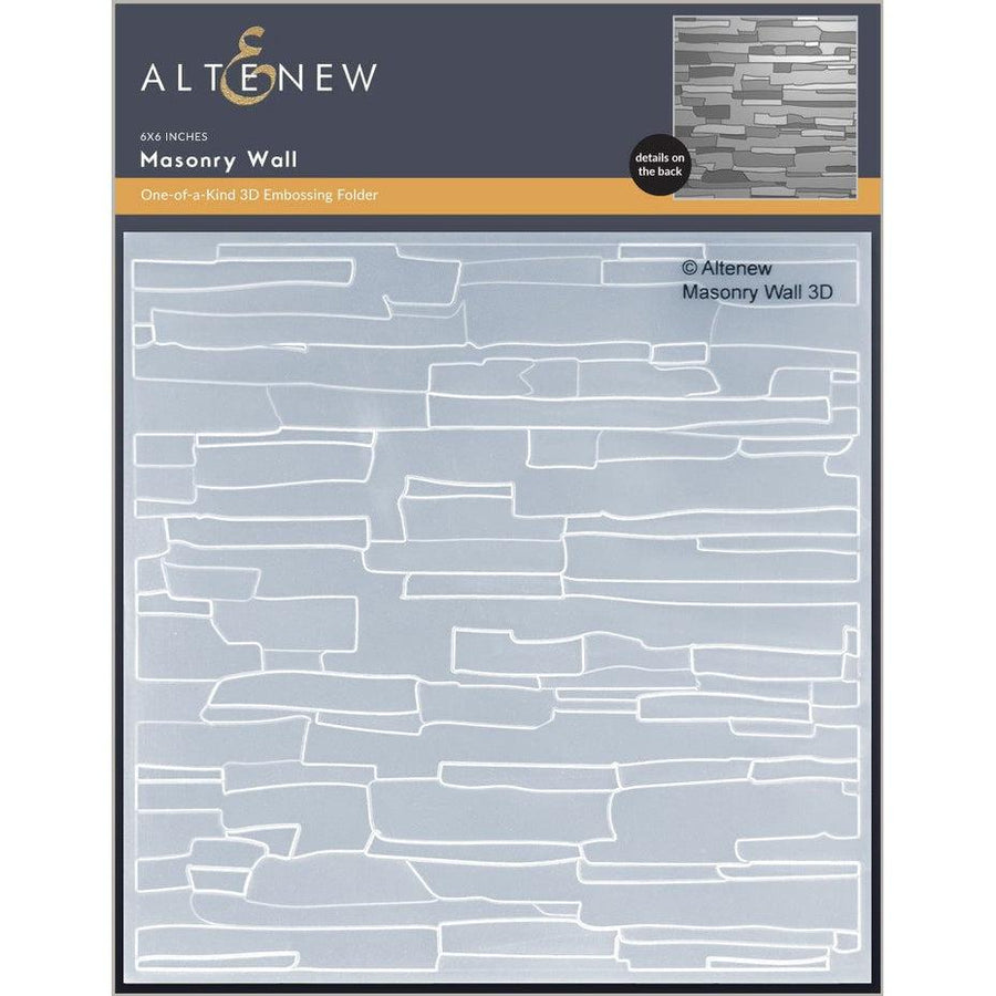 Altenew - 3D Embossing Folder - Masonry Wall-ScrapbookPal
