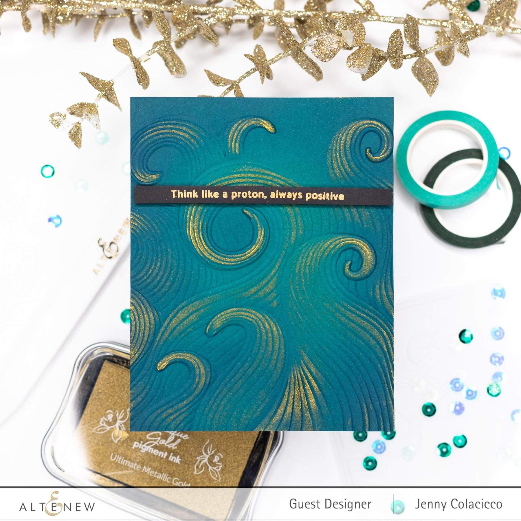 Altenew - 3D Embossing Folder - Mighty Waves-ScrapbookPal