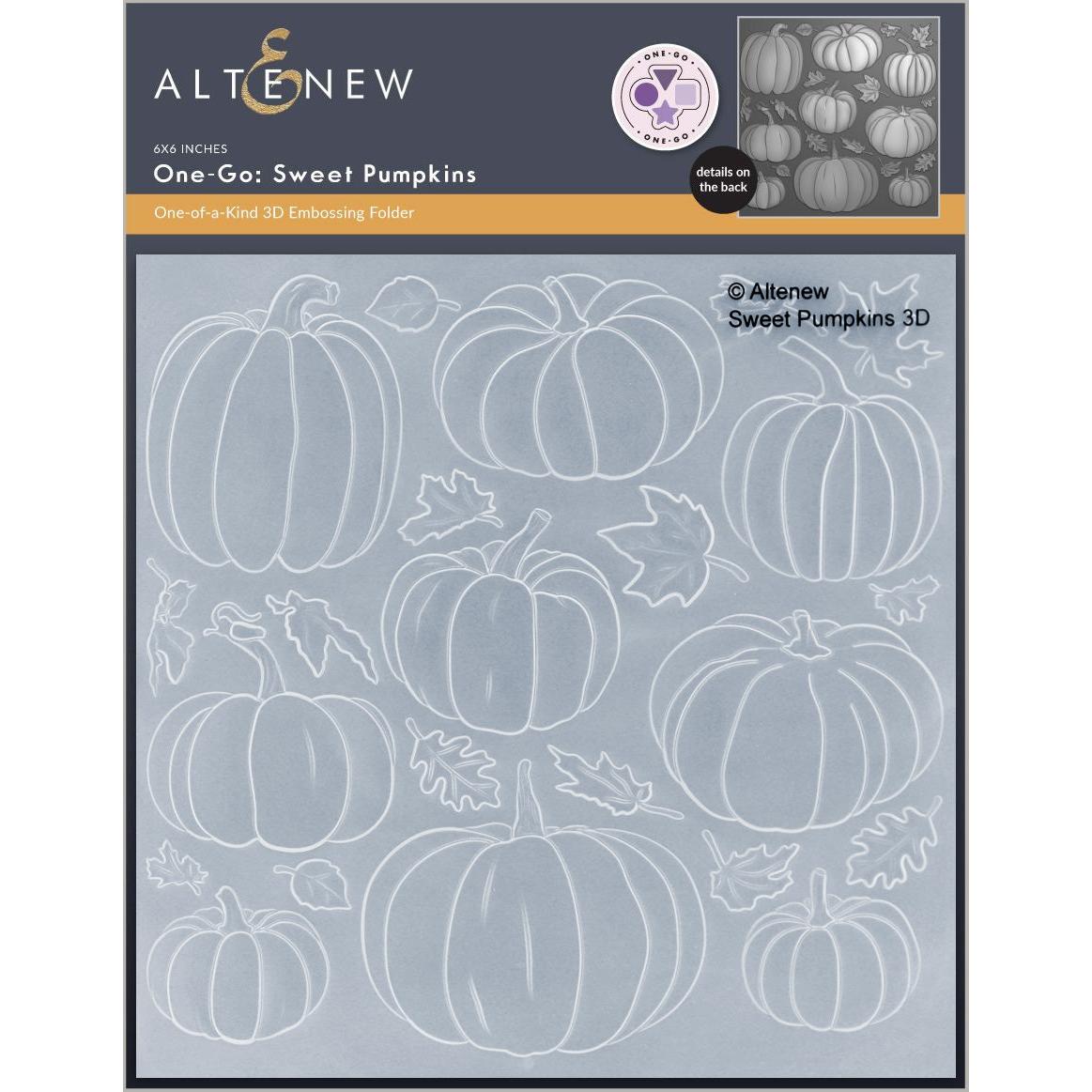 Altenew - 3D Embossing Folder - One-Go: Sweet Pumpkins-ScrapbookPal