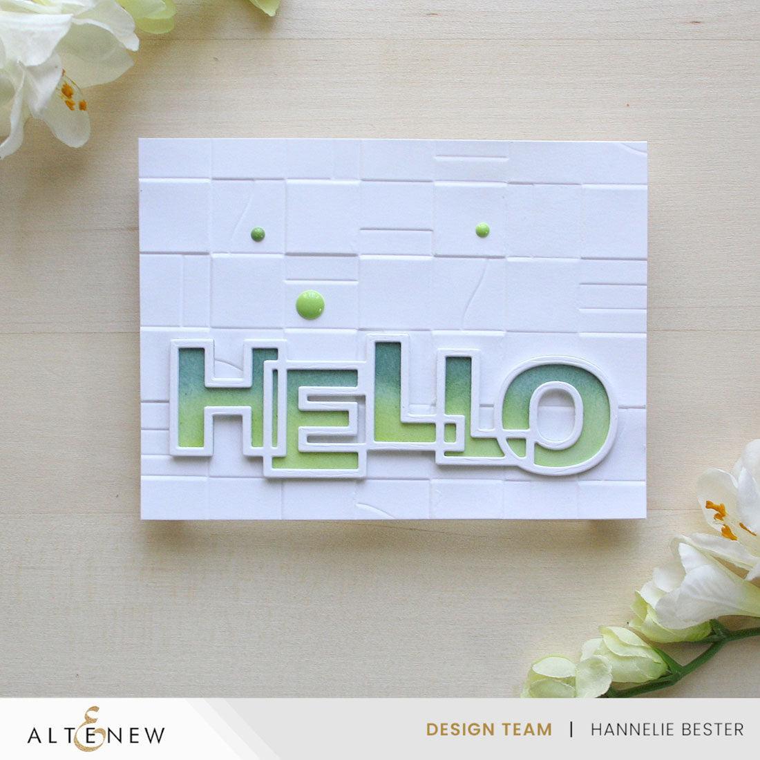 Altenew - 3D Embossing Folder - Paper Rhythm-ScrapbookPal