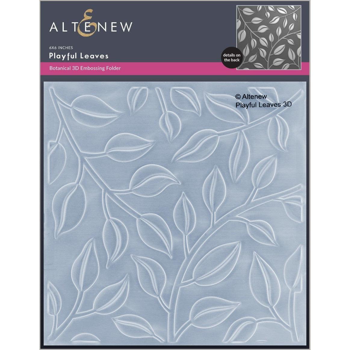 Altenew - 3D Embossing Folder - Playful Leaves-ScrapbookPal